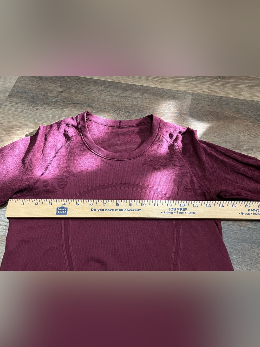 Lululemon Swiftly Tech Long Sleeve | Size 8 | Red Floral | Thumbholes - Picture 5 of 11